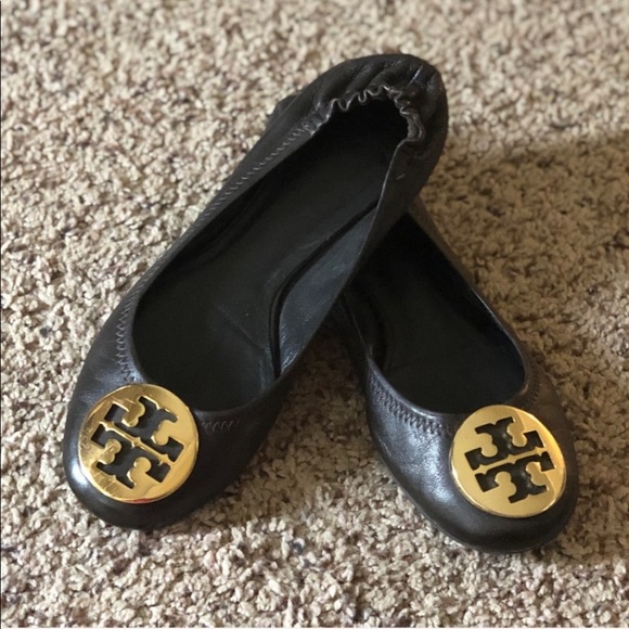 Tory Burch Shoes - Brown and gold Tory Burch flats!!